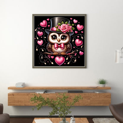 Love Owl - 11CT Stamped Cross Stitch 40*40CM