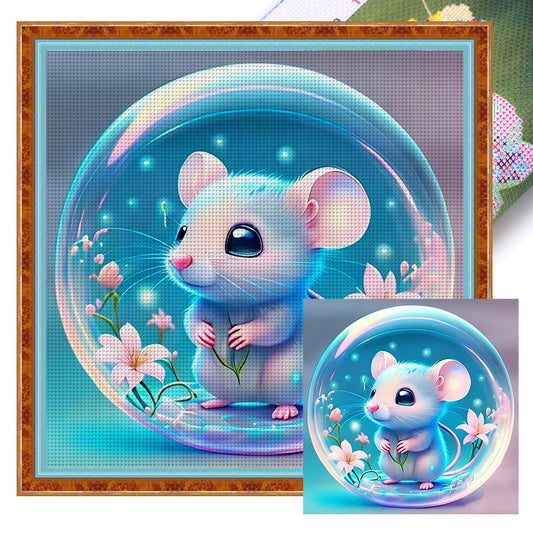 Crystal Ball Zodiac Signs - Rat - 11CT Stamped Cross Stitch 40*40CM