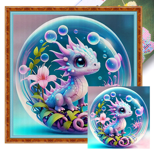 Crystal Ball Zodiac Signs-Dragon - 11CT Stamped Cross Stitch 40*40CM