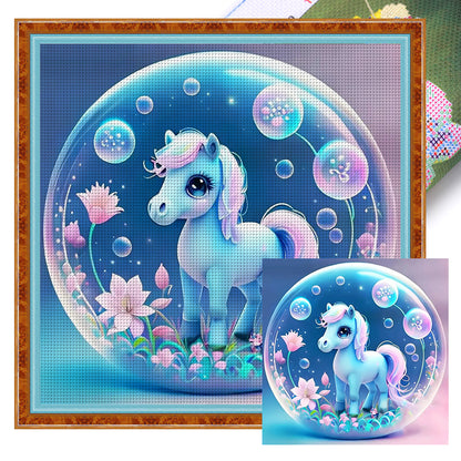 Crystal Ball Zodiac Sign - Horse - 11CT Stamped Cross Stitch 40*40CM
