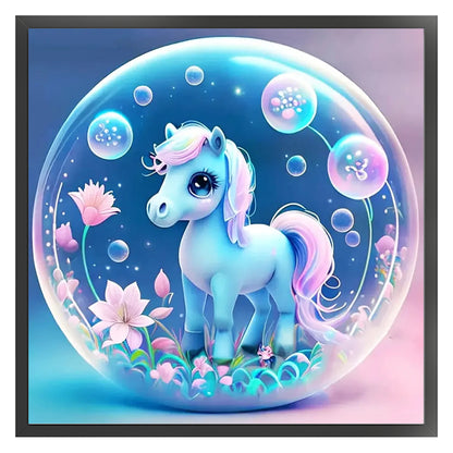 Crystal Ball Zodiac Sign - Horse - 11CT Stamped Cross Stitch 40*40CM
