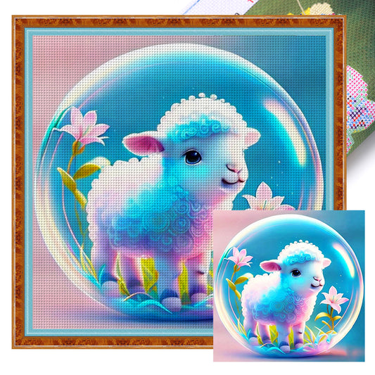Crystal Ball Zodiac Signs - Sheep - 11CT Stamped Cross Stitch 40*40CM
