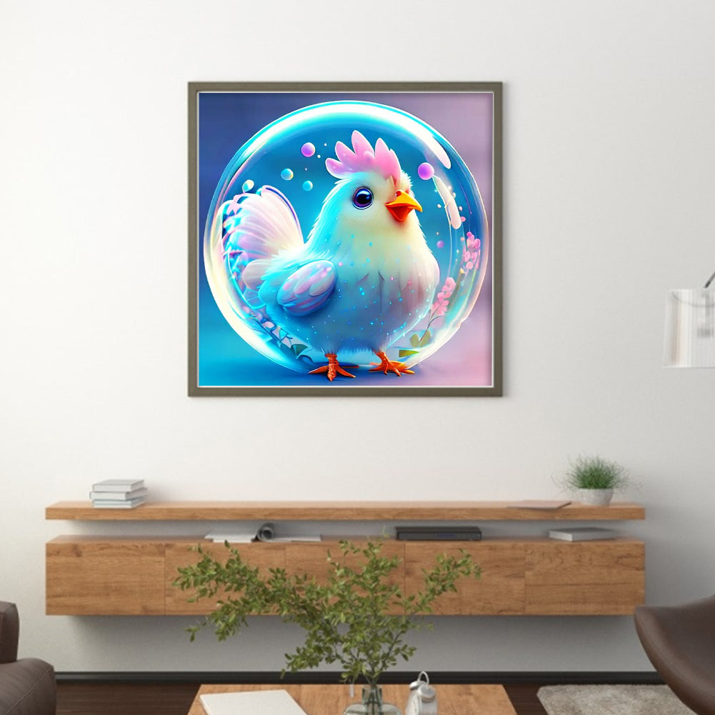 Crystal Ball Zodiac Sign-Rooster - 11CT Stamped Cross Stitch 40*40CM