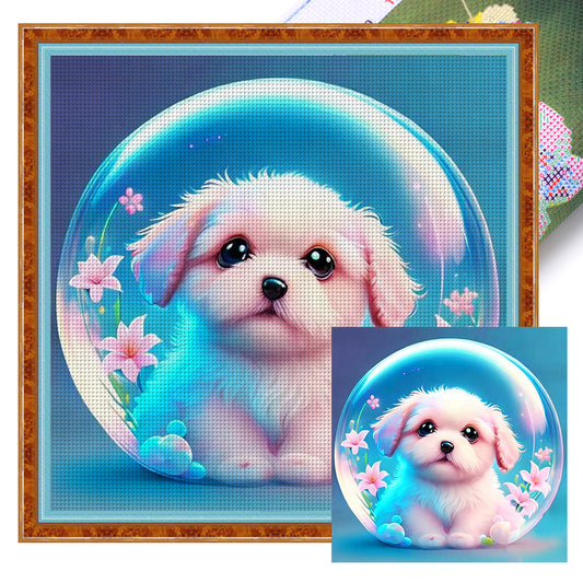 Crystal Ball Zodiac Sign-Dog - 11CT Stamped Cross Stitch 40*40CM