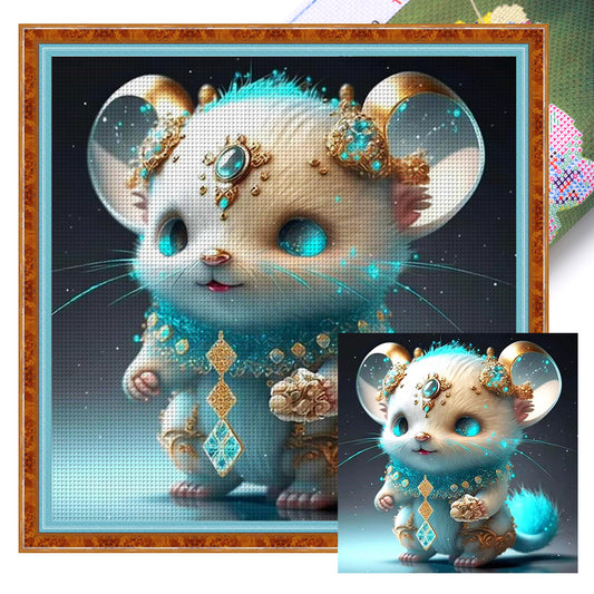 Zodiac Sign - Rat - 11CT Stamped Cross Stitch 40*40CM