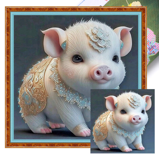 Zodiac Sign-Pig - 11CT Stamped Cross Stitch 40*40CM