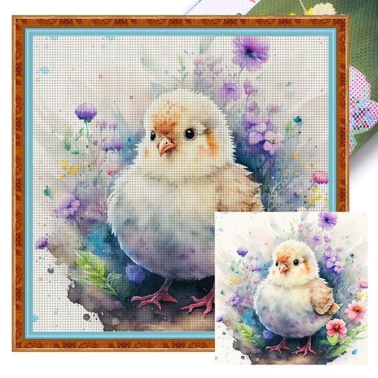 Zodiac Sign - Rooster - 11CT Stamped Cross Stitch 40*40CM