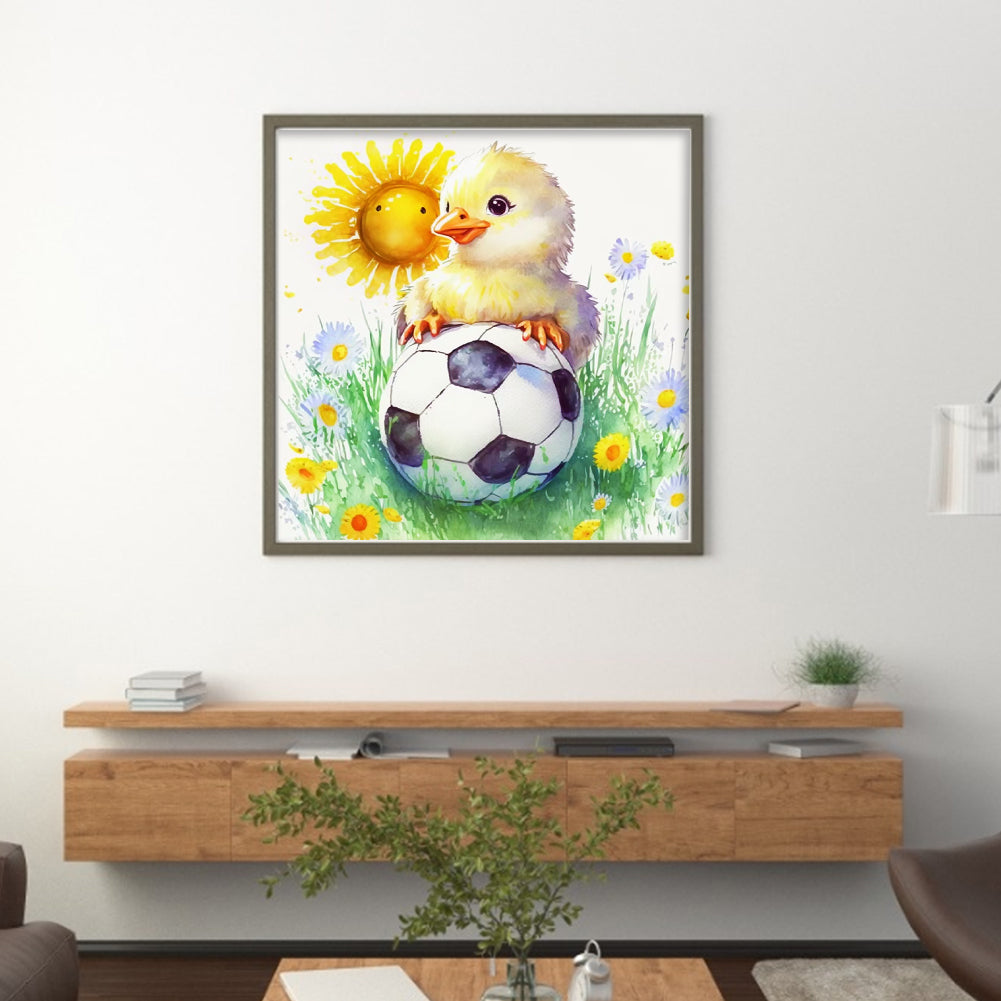 World Cup Zodiac - October Rooster - 18CT Stamped Cross Stitch 25*25CM