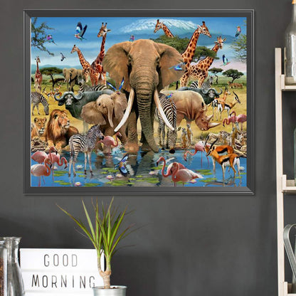 Tropical Animals - Full Square Drill Diamond Painting 50*40CM