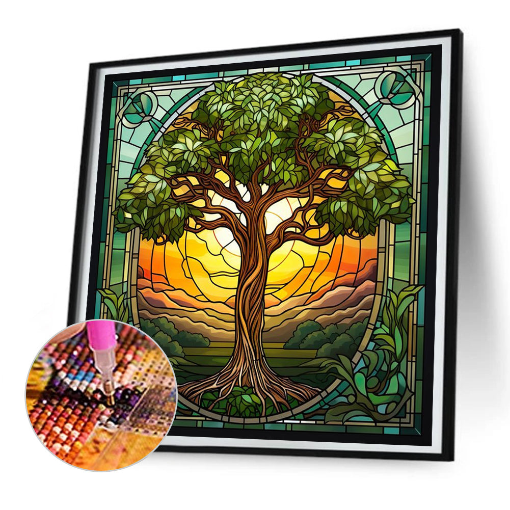 Life Tree - Full Round Drill Diamond Painting 30*30CM