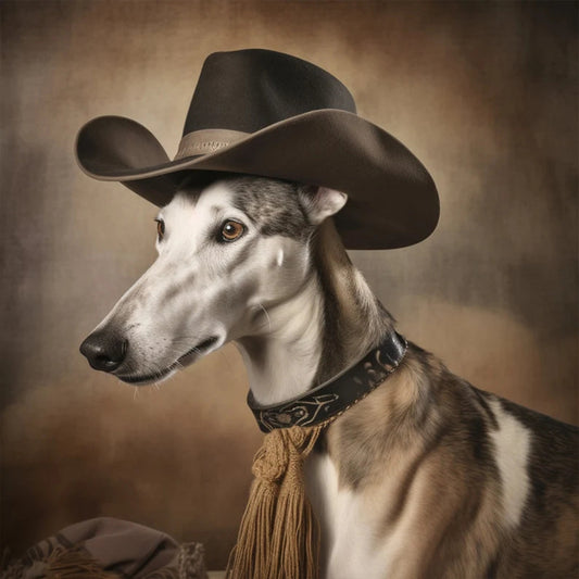 Desert Cool Cowboy Puppy - Full Round Drill Diamond Painting 30*30CM