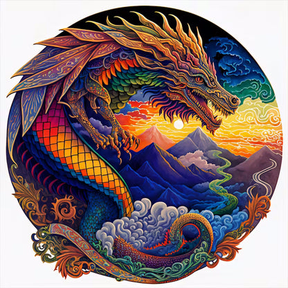 Brilliant Flying Dragon - Full Round Drill Diamond Painting 30*30CM