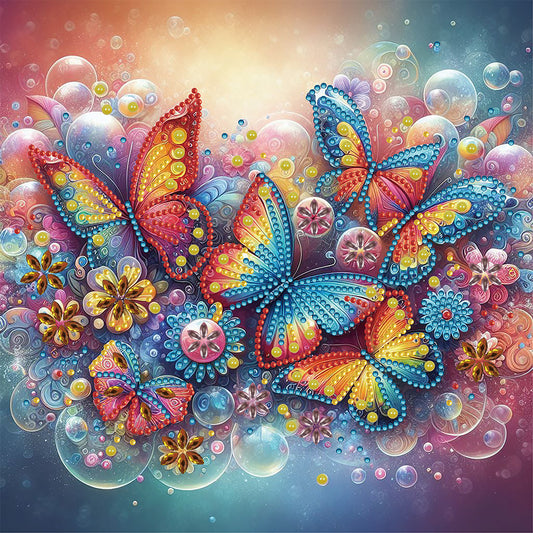 Butterfly - Special Shaped Drill Diamond Painting 30*30CM