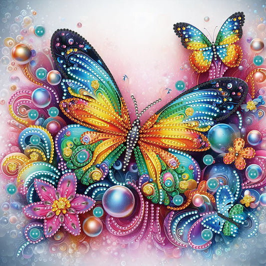 Butterfly - Special Shaped Drill Diamond Painting 30*30CM