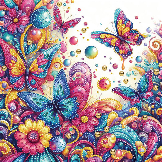 Butterfly - Special Shaped Drill Diamond Painting 30*30CM