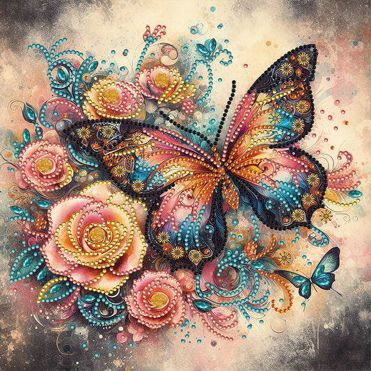 Butterfly - Special Shaped Drill Diamond Painting 30*30CM