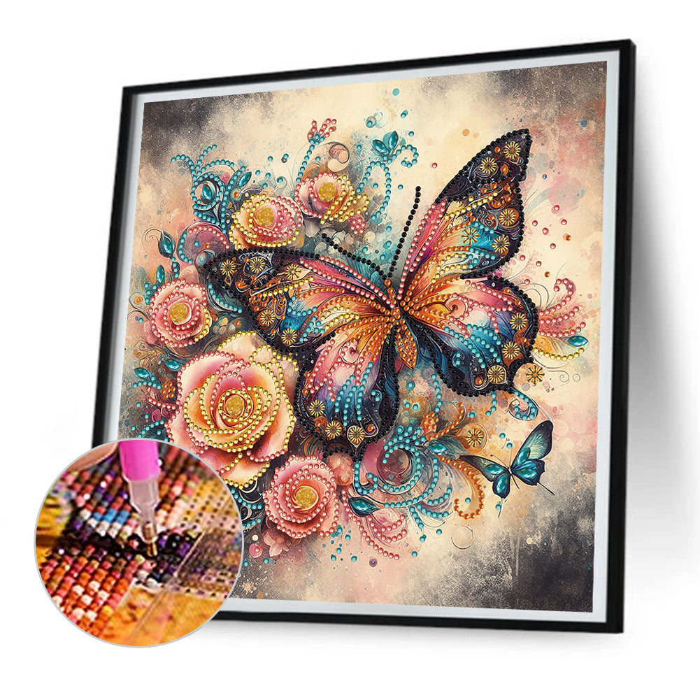 Butterfly - Special Shaped Drill Diamond Painting 30*30CM