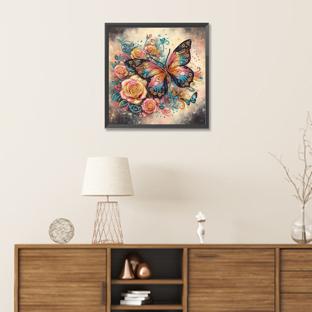 Butterfly - Special Shaped Drill Diamond Painting 30*30CM