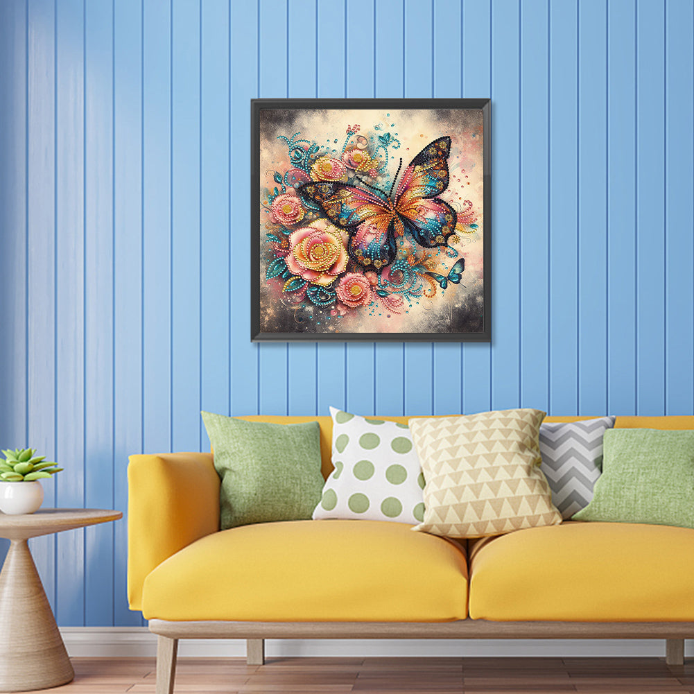 Butterfly - Special Shaped Drill Diamond Painting 30*30CM