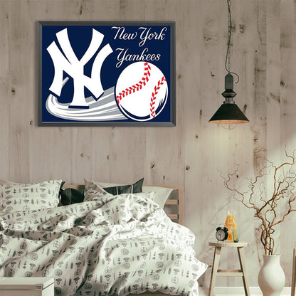 New York Yankees - Full Round Drill Diamond Painting 40*30CM