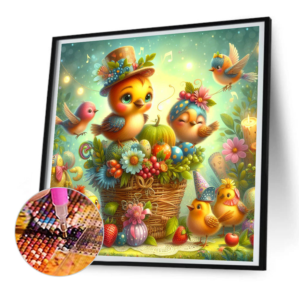 Fruit And Bird - Full Round Drill Diamond Painting 30*30CM