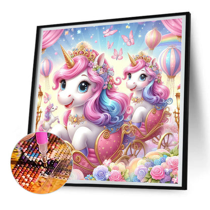 Unicorn - Full Round Drill Diamond Painting 30*30CM