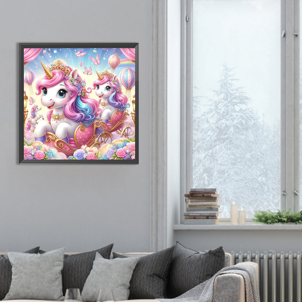 Unicorn - Full Round Drill Diamond Painting 30*30CM