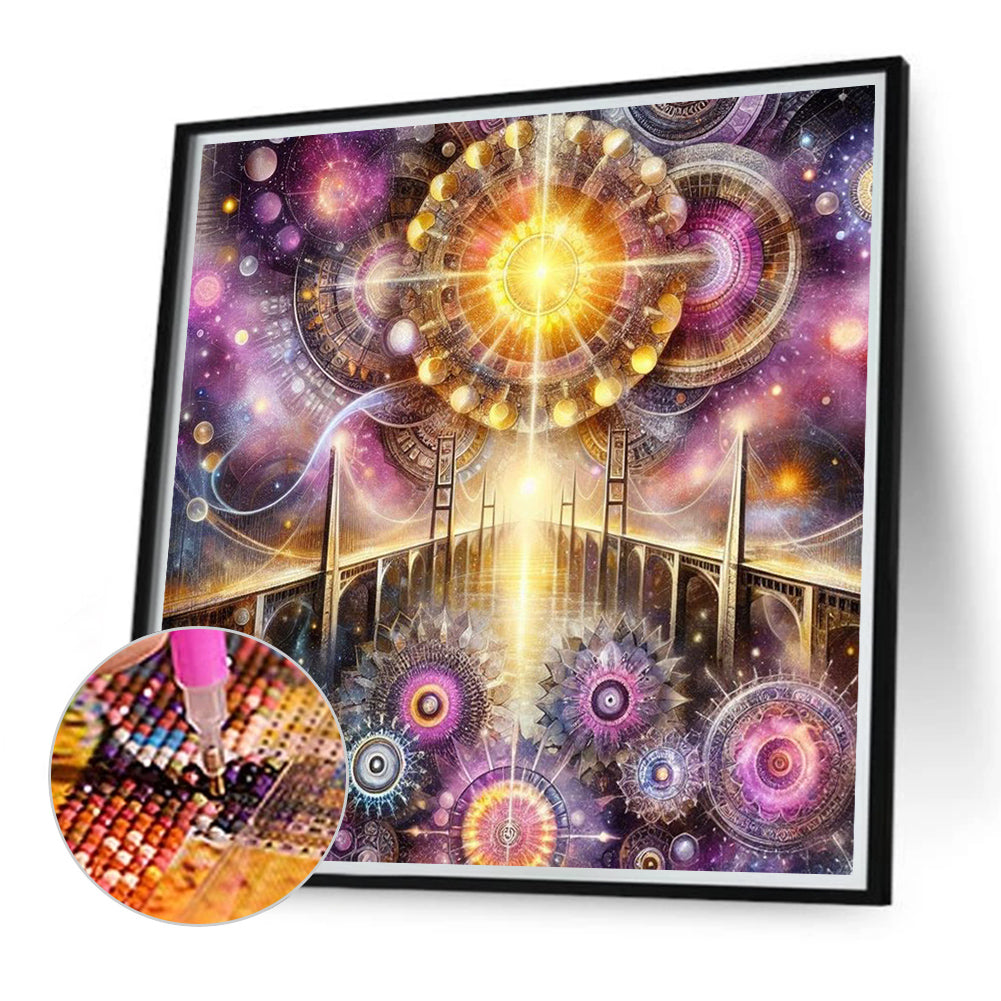 Space-Time Gear - Full Round Drill Diamond Painting 40*40CM