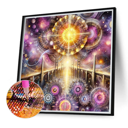 Space-Time Gear - Full Round Drill Diamond Painting 40*40CM