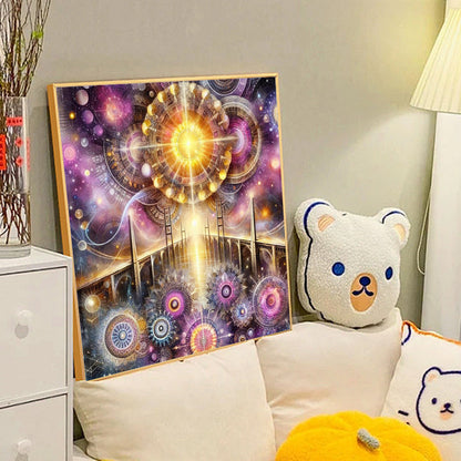 Space-Time Gear - Full Round Drill Diamond Painting 40*40CM