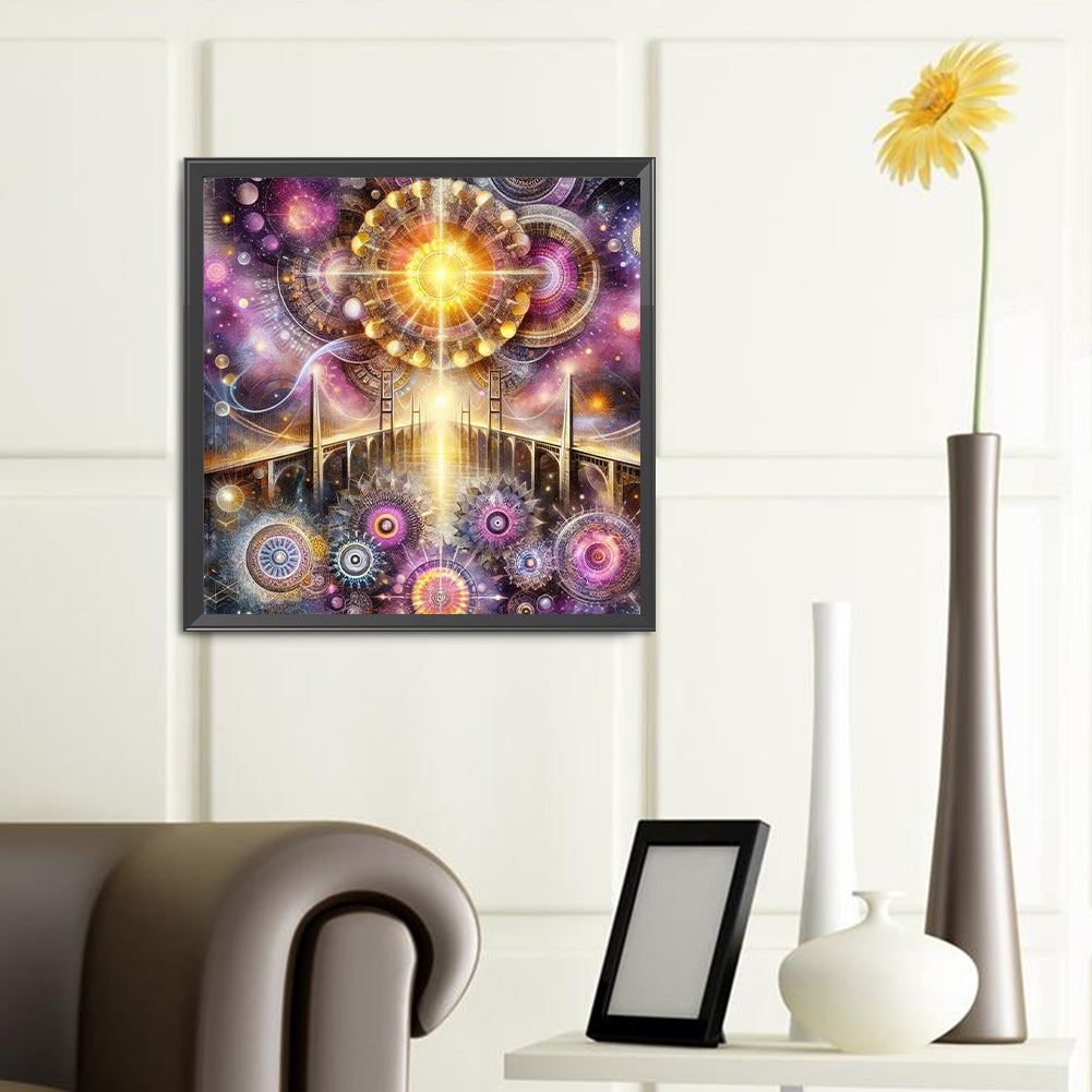 Space-Time Gear - Full Round Drill Diamond Painting 40*40CM