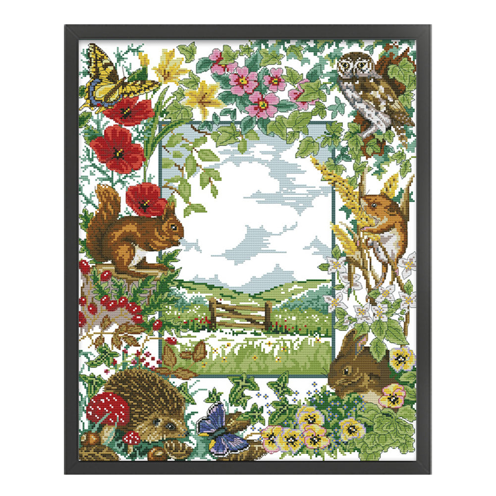 House Of Things - 14CT Stamped Cross Stitch 43*52CM(Joy Sunday)