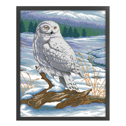 Snow Sculpture - 14CT Stamped Cross Stitch 41*54CM(Joy Sunday)