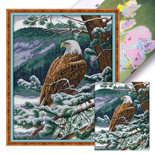 Eagle Looking Out - 14CT Stamped Cross Stitch 44*52CM(Joy Sunday)