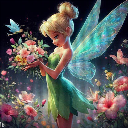 Tinker Bell - 11CT Stamped Cross Stitch 40*40CM