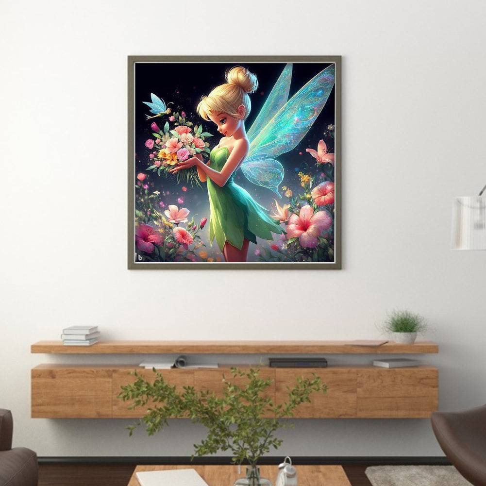 Tinker Bell - 11CT Stamped Cross Stitch 40*40CM