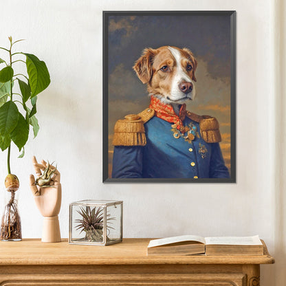 Handsome Western Cowboy Puppy - Full Round Drill Diamond Painting 30*40CM