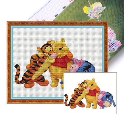 Winnie The Pooh And His Friends - 11CT Stamped Cross Stitch 50*40CM