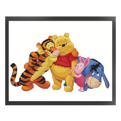 Winnie The Pooh And His Friends - 11CT Stamped Cross Stitch 50*40CM