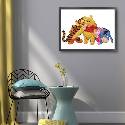 Winnie The Pooh And His Friends - 11CT Stamped Cross Stitch 50*40CM