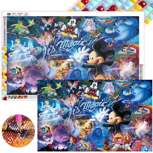 Mickey'S Fantasy Magic - Full Square Drill Diamond Painting 80*50CM