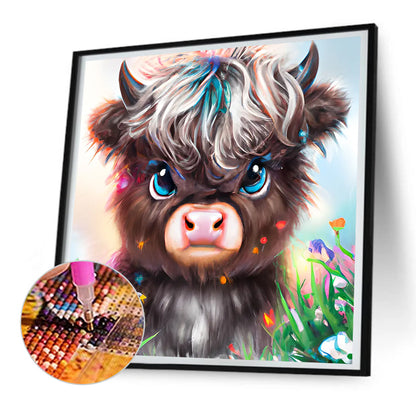 Cute Yak - Full Round Drill Diamond Painting 30*30CM