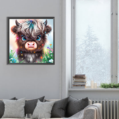 Cute Yak - Full Round Drill Diamond Painting 30*30CM