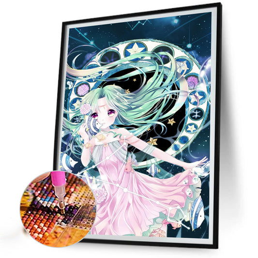 Diamond Painting - Full Round - anime girl (40*60CM)