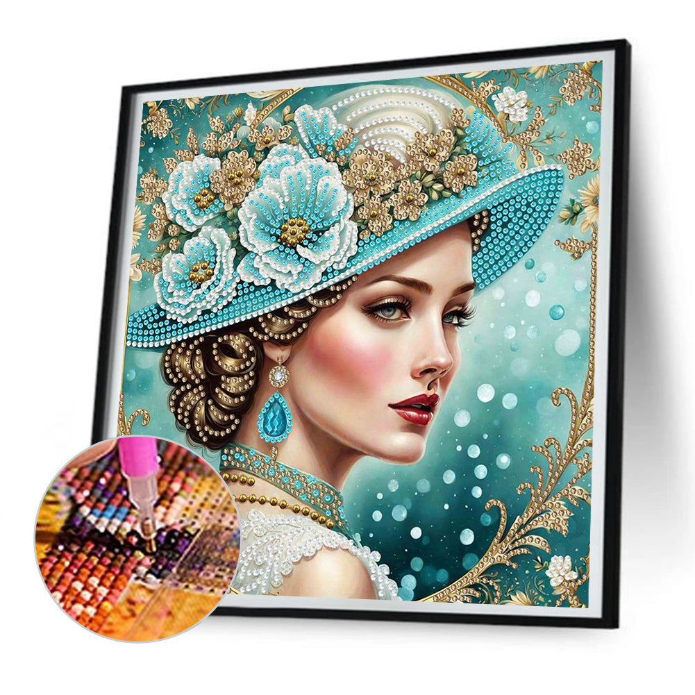 Noble Lady - Special Shaped Drill Diamond Painting 30*30CM