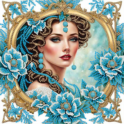 Noble Lady - Special Shaped Drill Diamond Painting 30*30CM