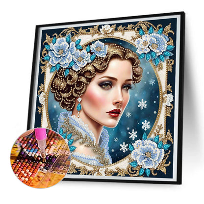 Noble Lady - Special Shaped Drill Diamond Painting 30*30CM