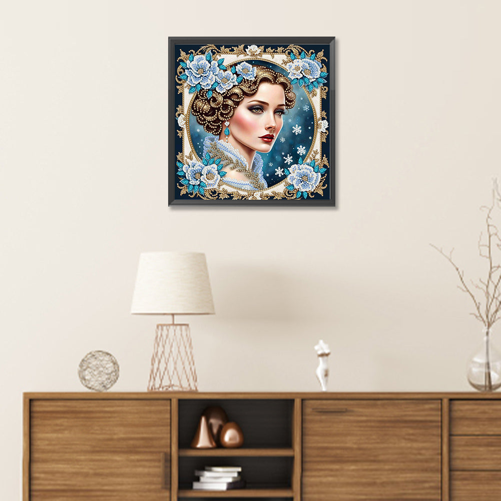 Noble Lady - Special Shaped Drill Diamond Painting 30*30CM