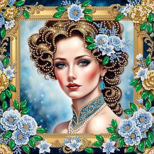 Noble Lady - Special Shaped Drill Diamond Painting 30*30CM