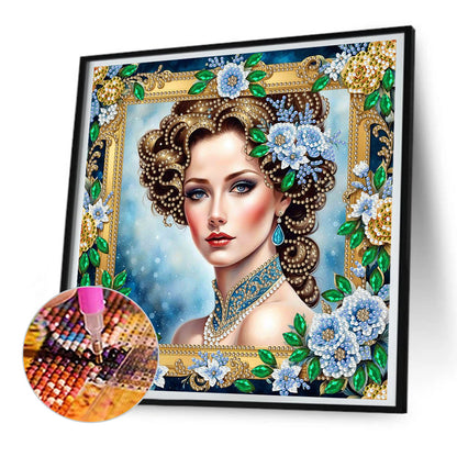 Noble Lady - Special Shaped Drill Diamond Painting 30*30CM